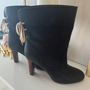 See by Chloe Black Foldable Leather Booties